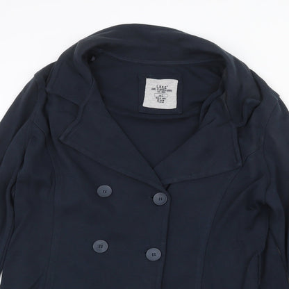 H&M Womens Blue Jacket Size L Button