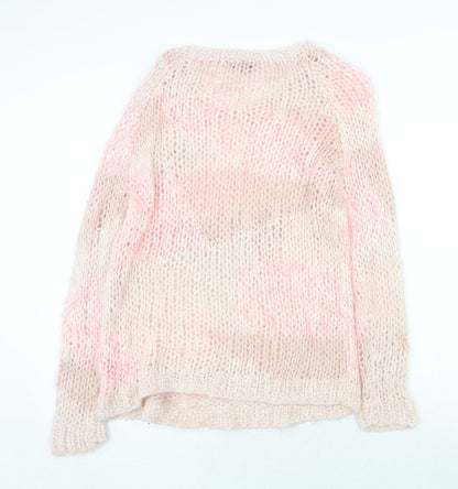 Womens UK Size 8 Topshop Pink Pullover Jumper