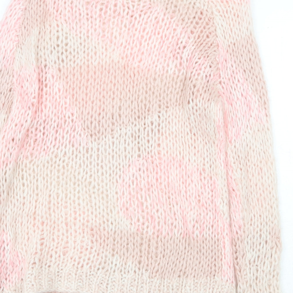 Womens UK Size 8 Topshop Pink Pullover Jumper
