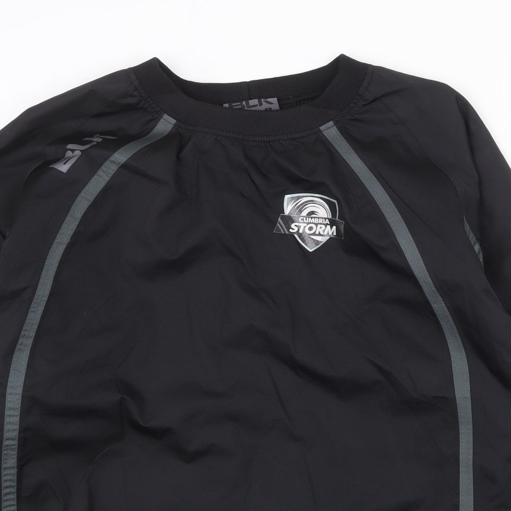 BLK Mens Black Polyester Pullover Sweatshirt Size M