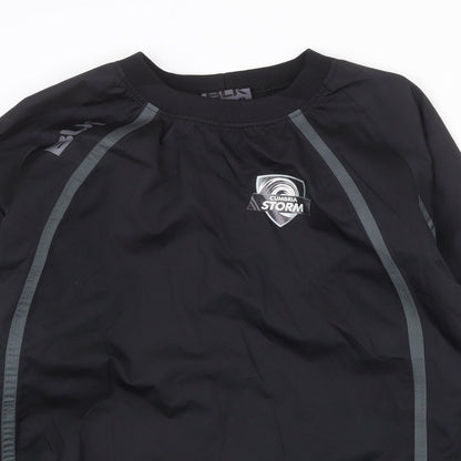 BLK Mens Black Polyester Pullover Sweatshirt Size M
