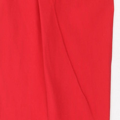 Womens UK Size 28 in H&M Regular Fit Skinny Red Jeans
