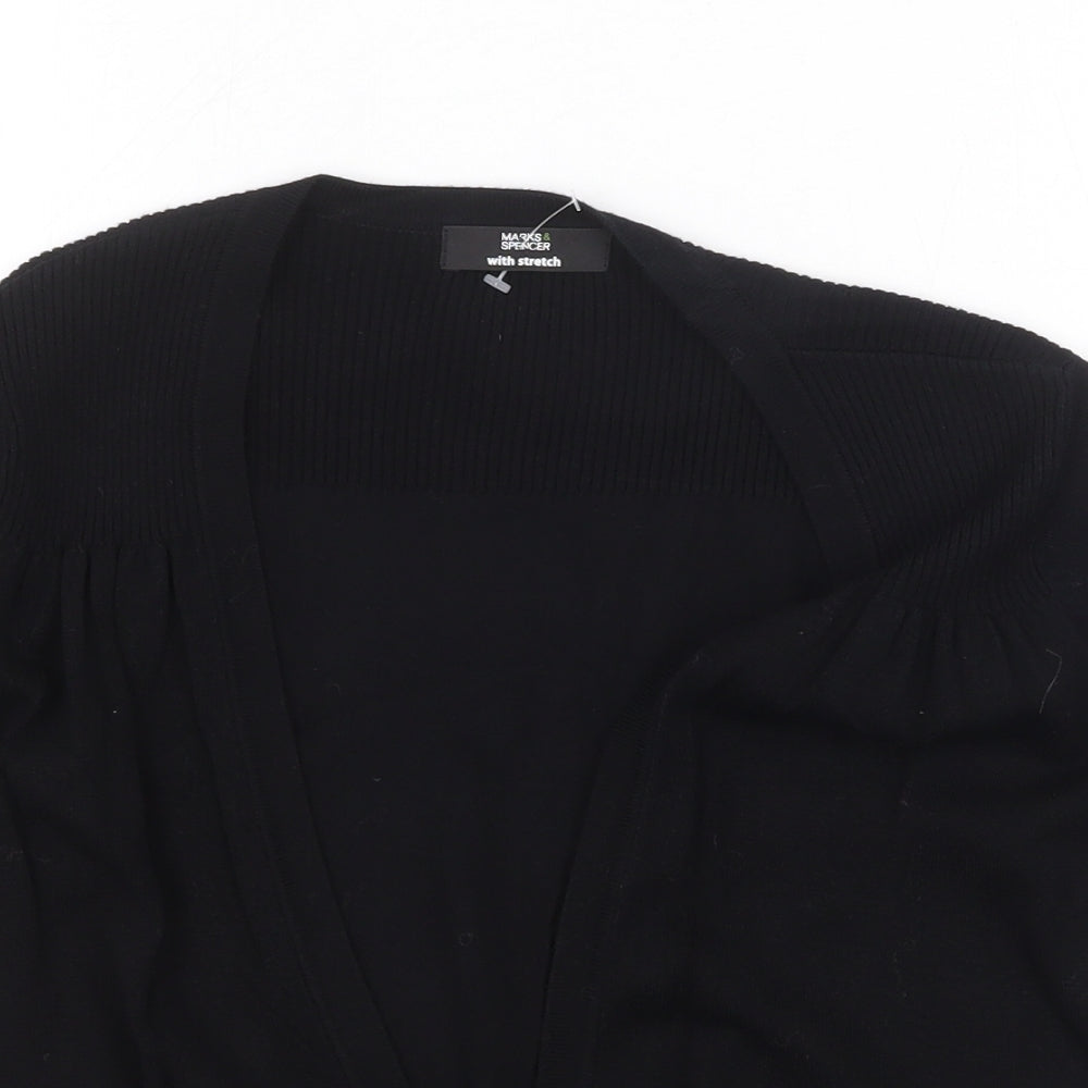 Womens UK Size 10 Marks and Spencer Black Cardigan Jumper