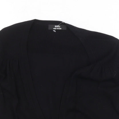 Womens UK Size 10 Marks and Spencer Black Cardigan Jumper