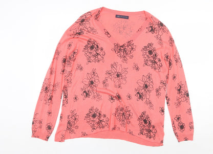 Womens UK Size M Marks and Spencer Pink Pullover Jumper