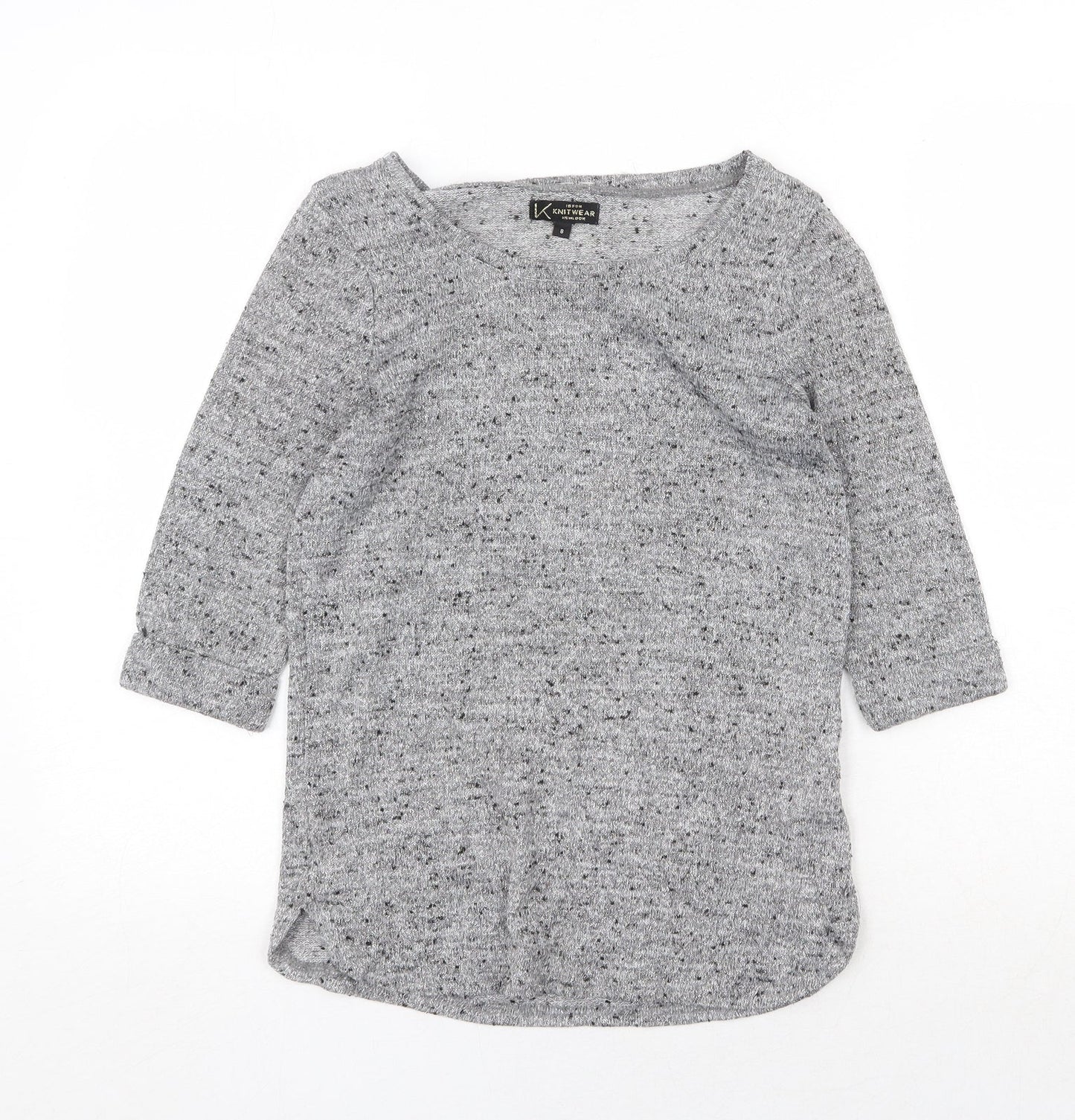 Womens UK Size 8 New Look Grey Pullover Jumper