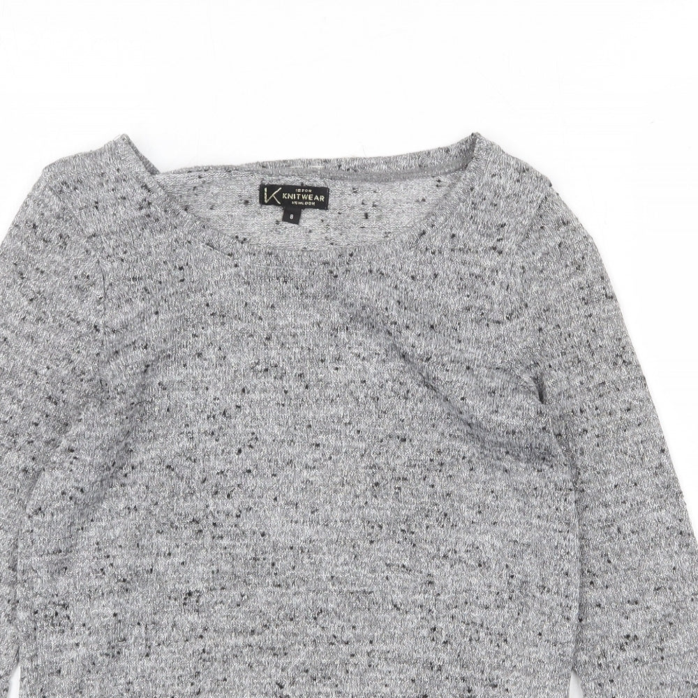 Womens UK Size 8 New Look Grey Pullover Jumper
