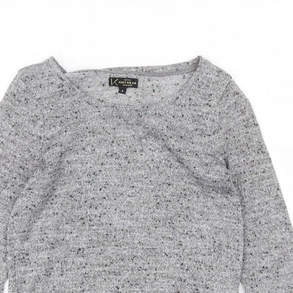 Womens UK Size 8 New Look Grey Pullover Jumper