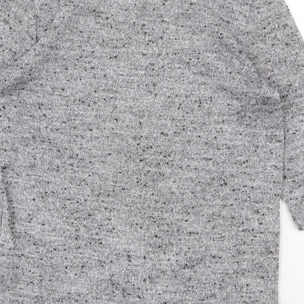 Womens UK Size 8 New Look Grey Pullover Jumper