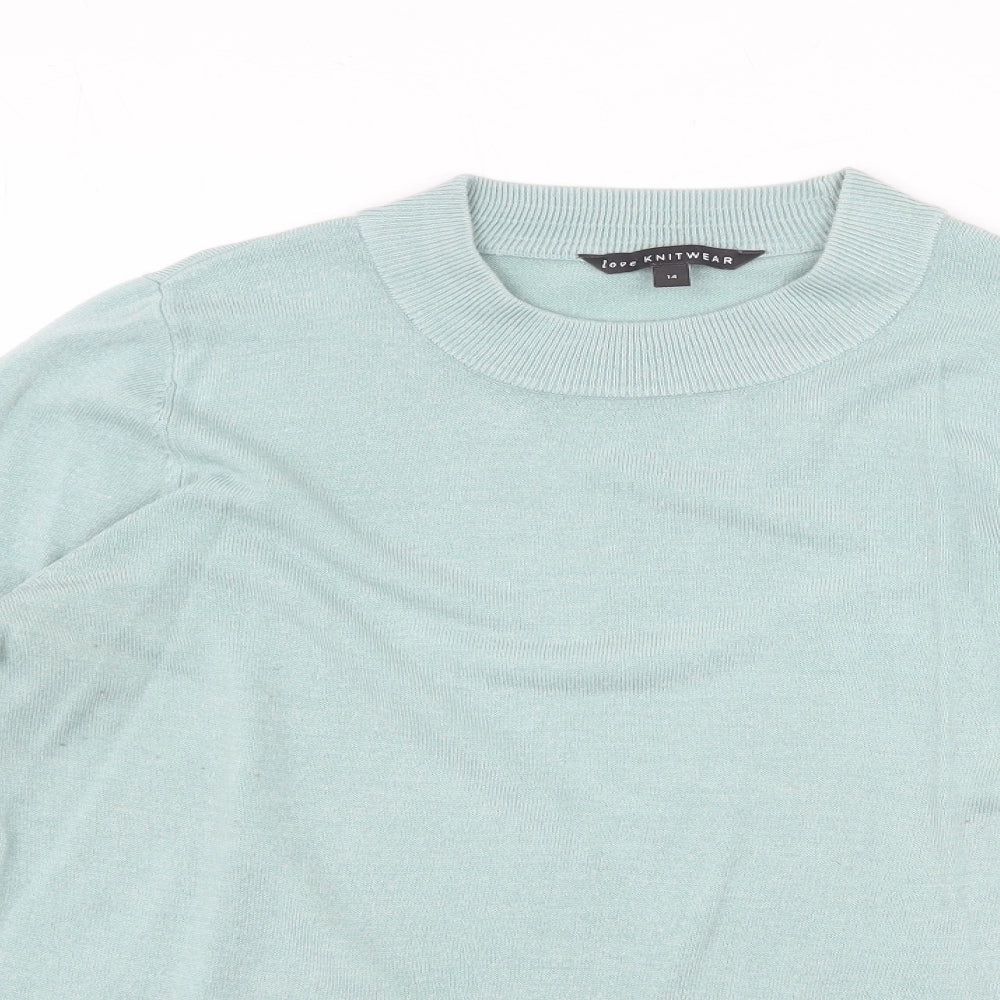 Womens UK Size 14 Bonmarché Green Pullover Jumper