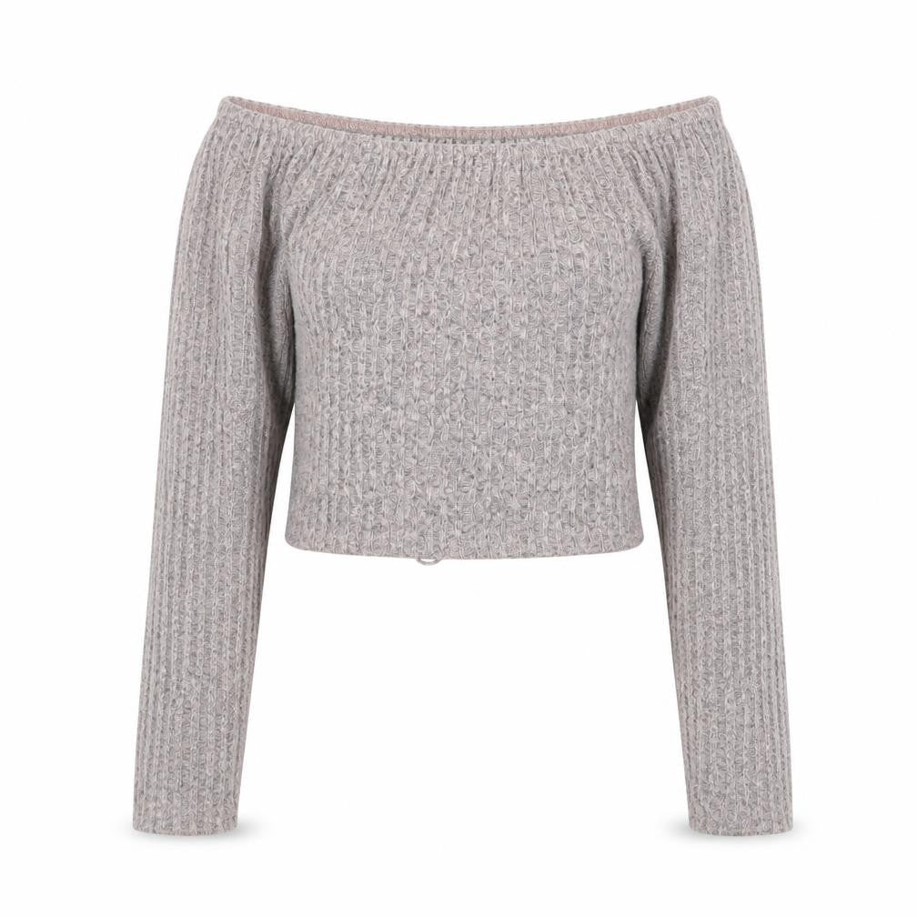 Womens UK Size 10 PRETTYLITTLETHING Grey Pullover Jumper