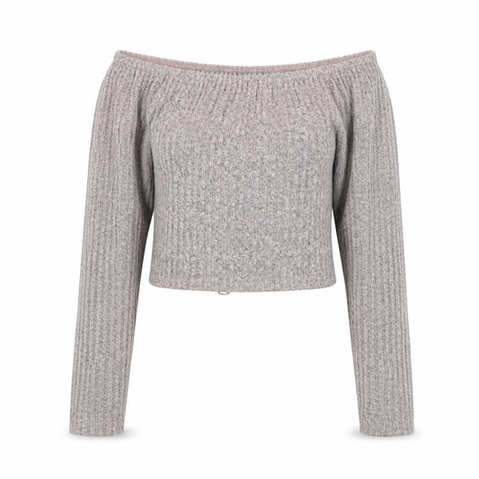 Womens UK Size 10 PRETTYLITTLETHING Grey Pullover Jumper