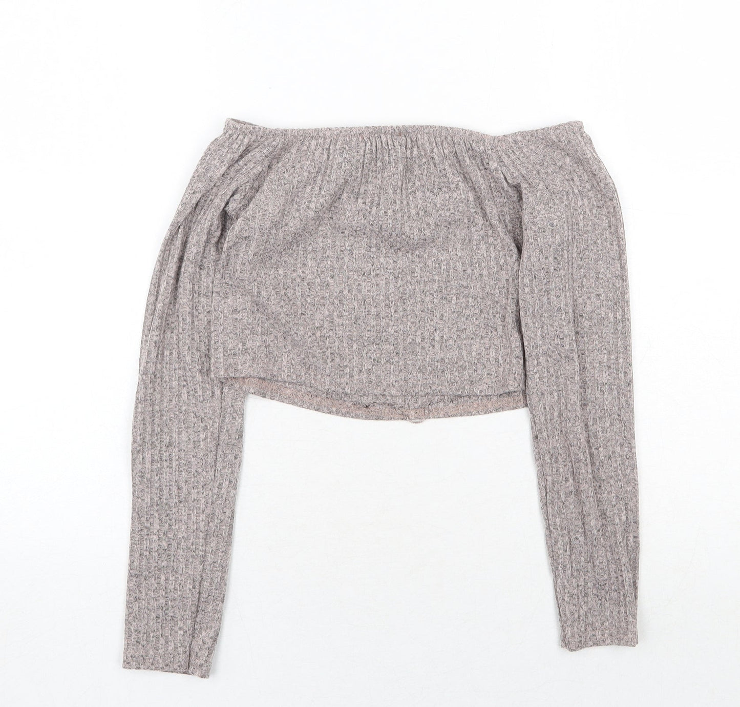 Womens UK Size 10 PRETTYLITTLETHING Grey Pullover Jumper