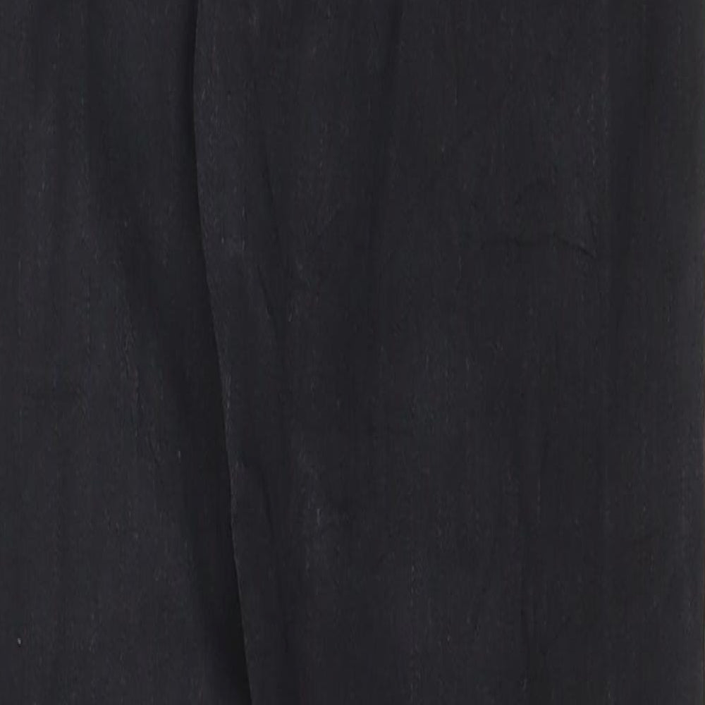 Topshop Womens Black Cotton Skinny Jeans Size 26 in Regular Zip