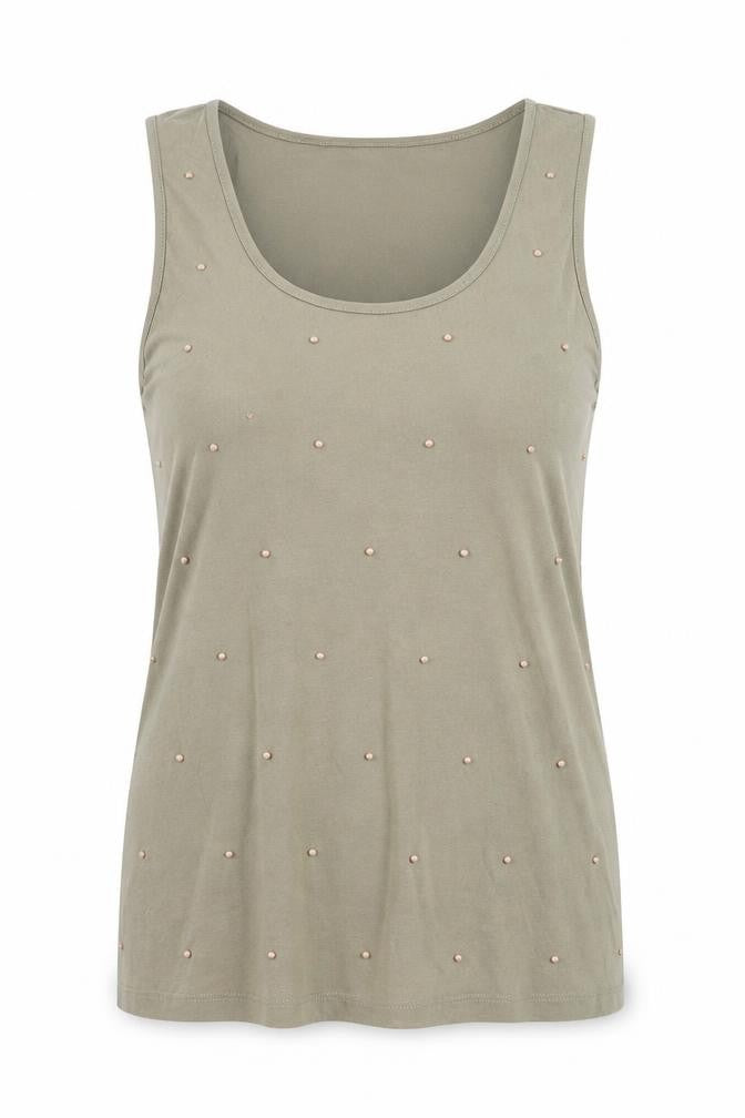 Womens UK Size 12 Marks and Spencer Green Basic Tank