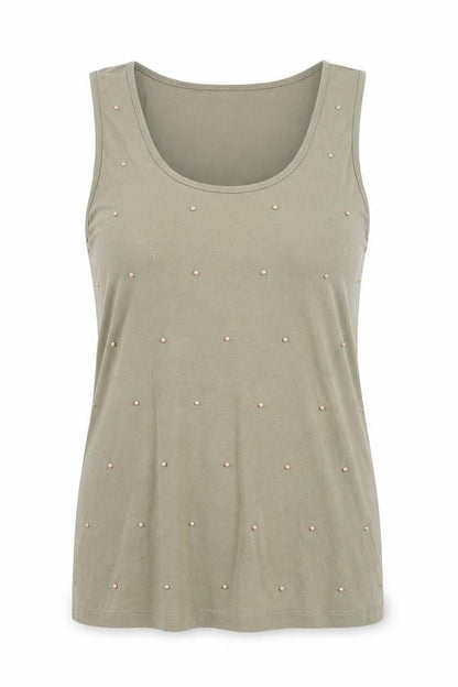 Womens UK Size 12 Marks and Spencer Green Basic Tank