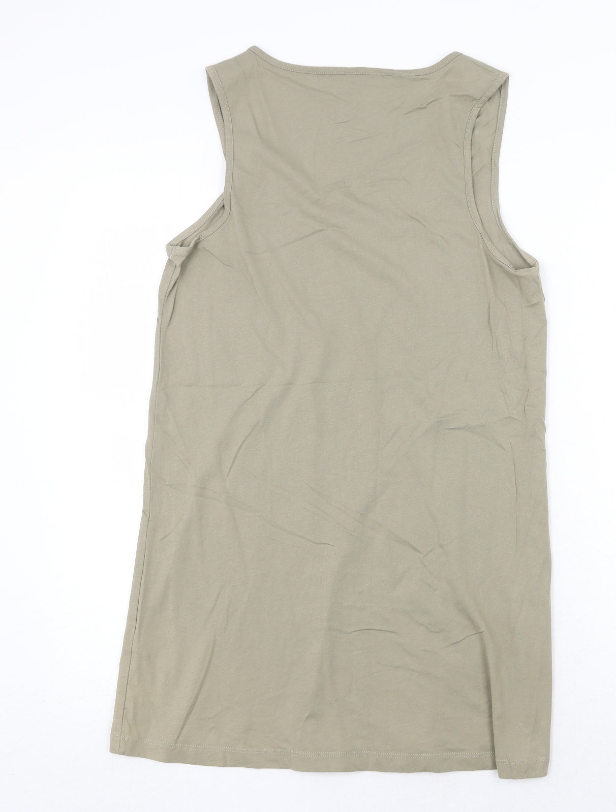 Womens UK Size 12 Marks and Spencer Green Basic Tank