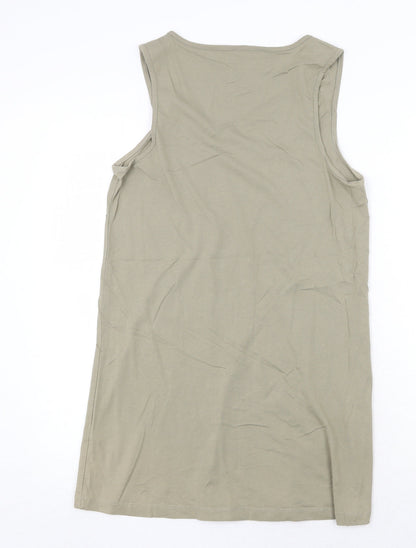 Womens UK Size 12 Marks and Spencer Green Basic Tank