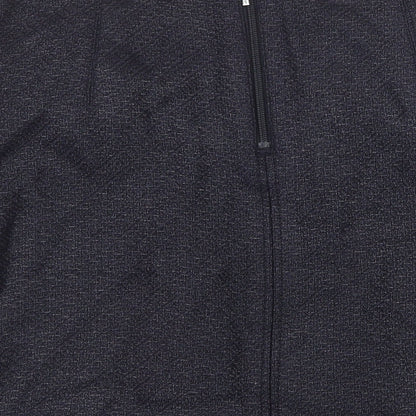 Marks and Spencer Womens Blue Acrylic A-Line Skirt Size 12 Zip