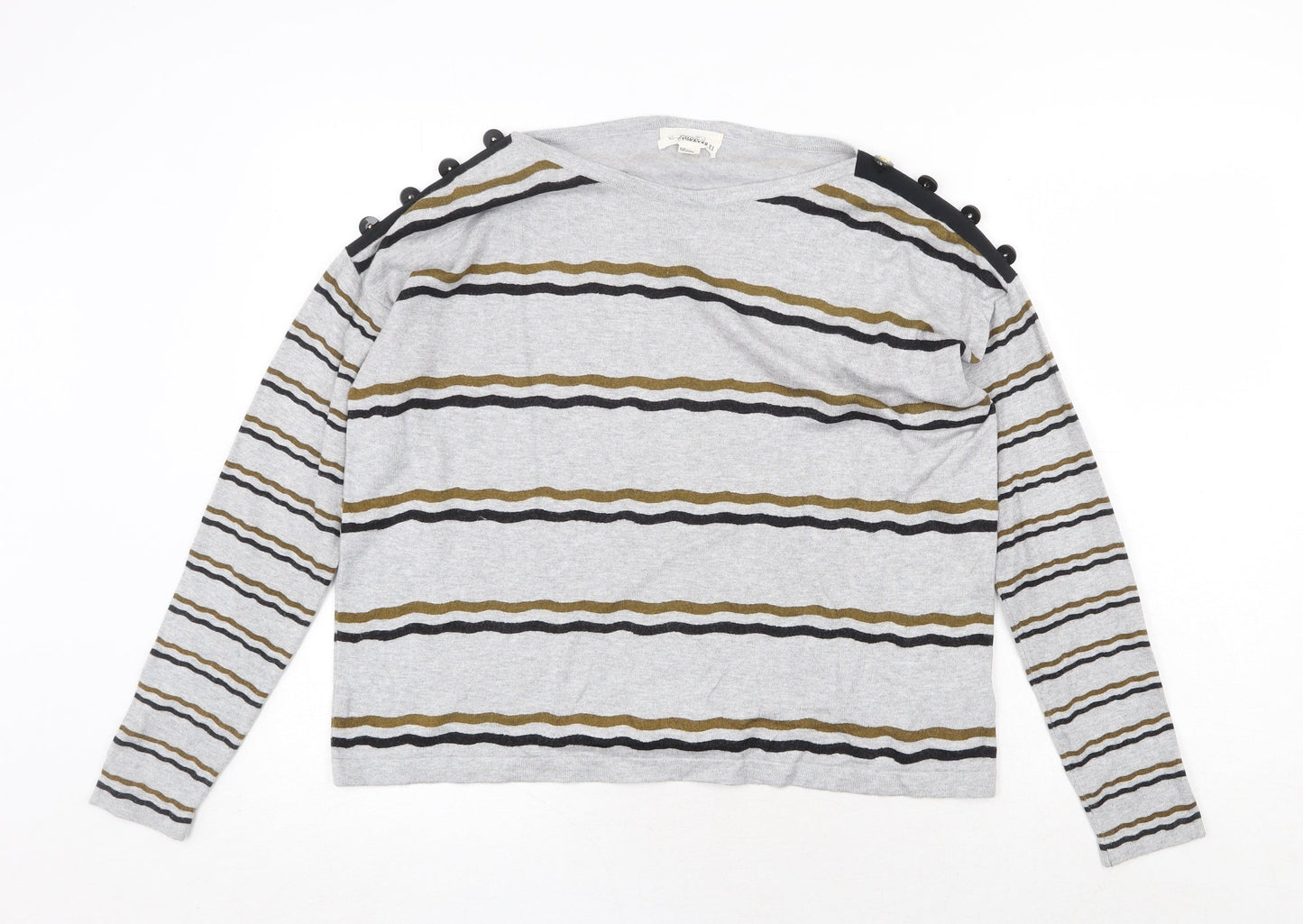 Womens UK Size S FOREVER 21 Grey Pullover Sweatshirt