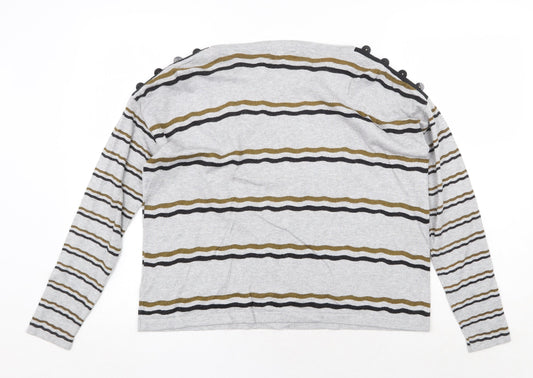 Womens UK Size S FOREVER 21 Grey Pullover Sweatshirt