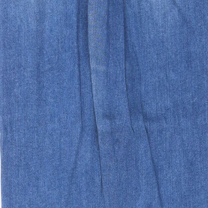 ASOS Womens Blue Cotton Skinny Jeans Size 28 in Regular Zip