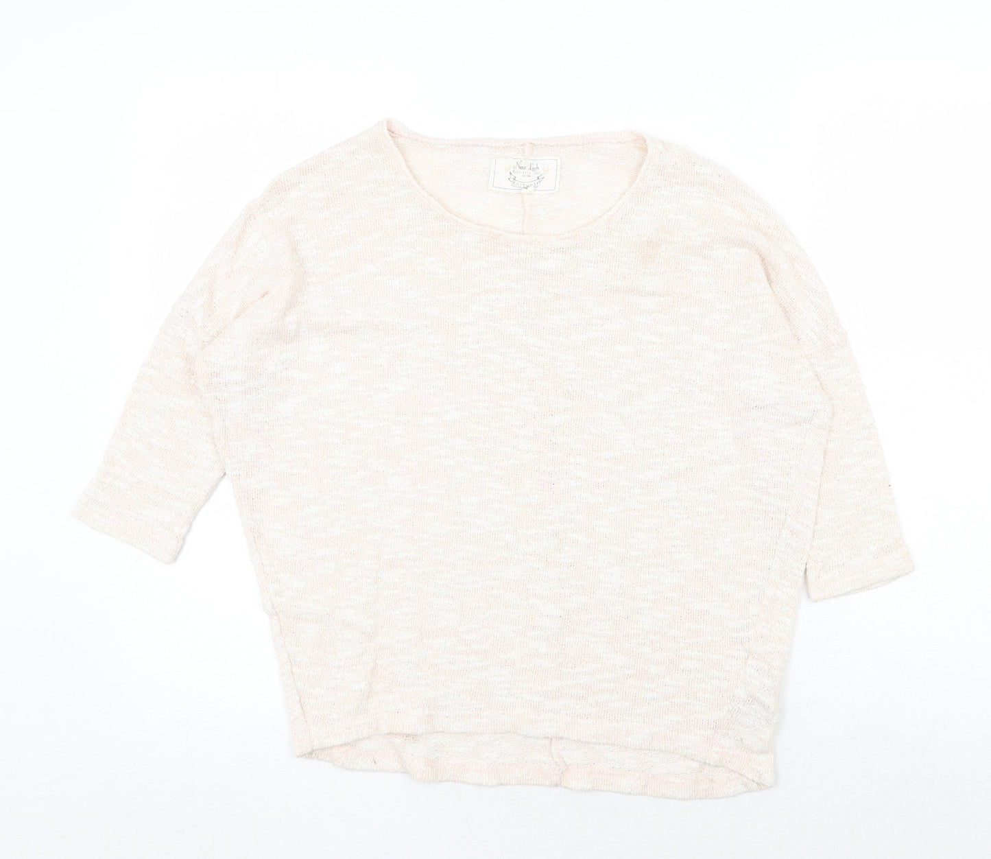 Womens UK Size 8 New Look Beige Pullover Jumper