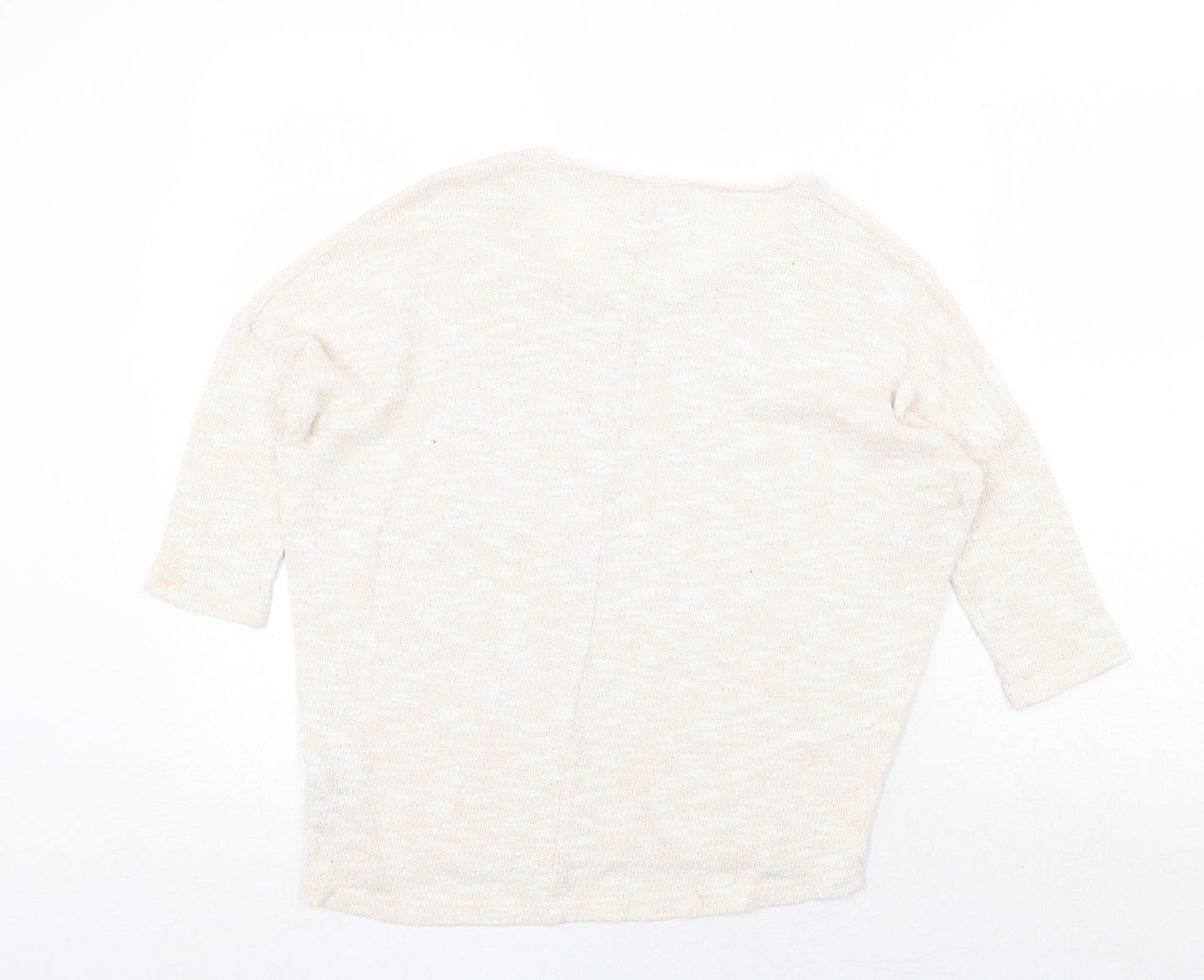 Womens UK Size 8 New Look Beige Pullover Jumper