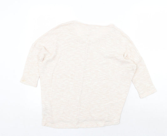 Womens UK Size 8 New Look Beige Pullover Jumper