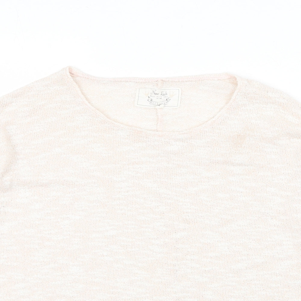 Womens UK Size 8 New Look Beige Pullover Jumper