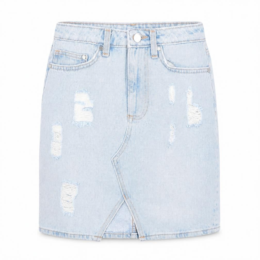 Womens UK Size 6 H&M A-Line Denim Skirt