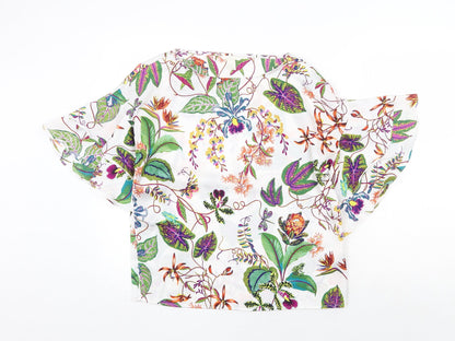 Womens UK Size 6 H&M Multicoloured Basic Blouse