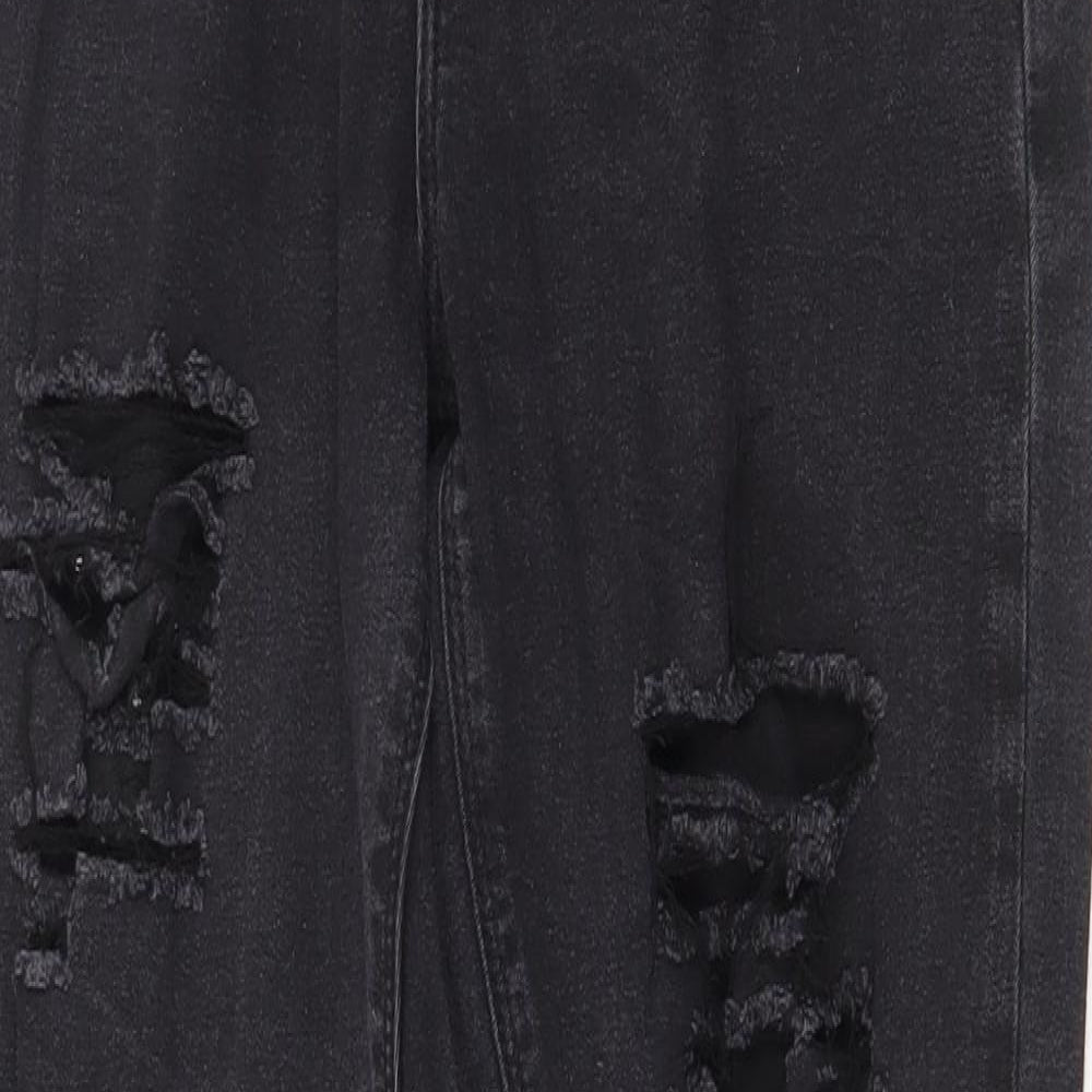 ASOS Womens Grey Cotton Skinny Jeans Size 28 in Regular Zip