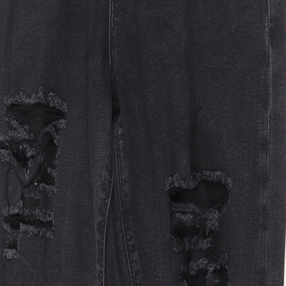 ASOS Womens Grey Cotton Skinny Jeans Size 28 in Regular Zip