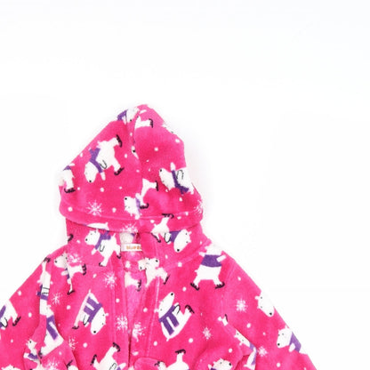 Blue Zoo Girls Pink Geometric Polyester Kimono Gown Size 12-18 Months Tie - Polar Bear
