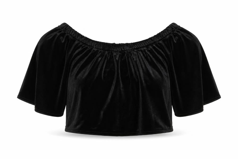 Womens UK Size 6 Missguided Black Cropped Tank