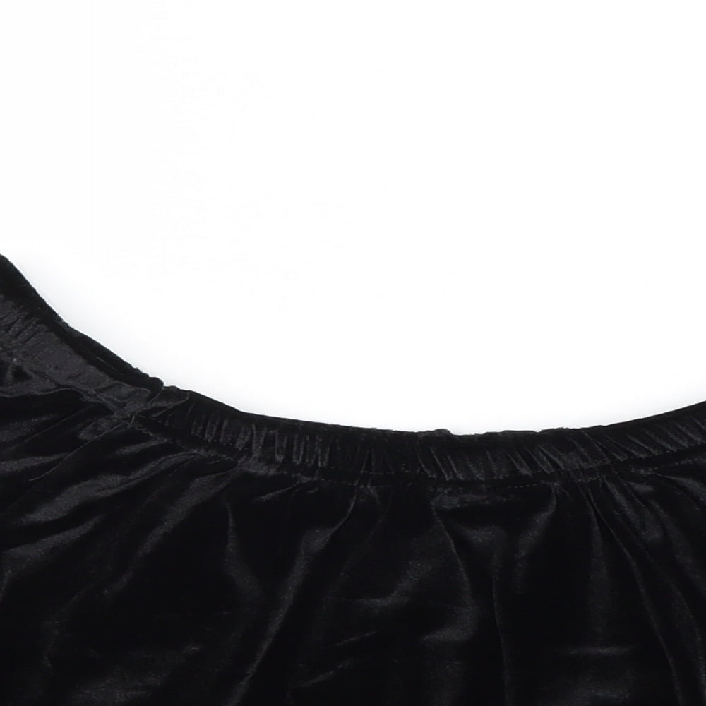 Womens UK Size 6 Missguided Black Cropped Tank