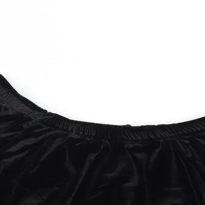 Womens UK Size 6 Missguided Black Cropped Tank