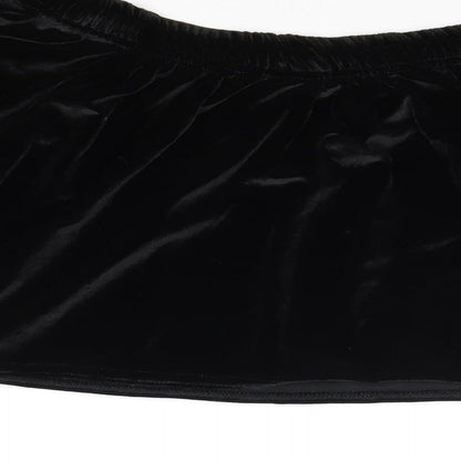 Womens UK Size 6 Missguided Black Cropped Tank