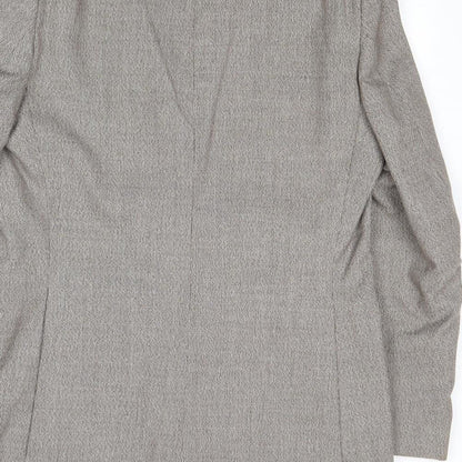 Eural Tergal Mens Brown Polyester Jacket Blazer Size 38 Regular