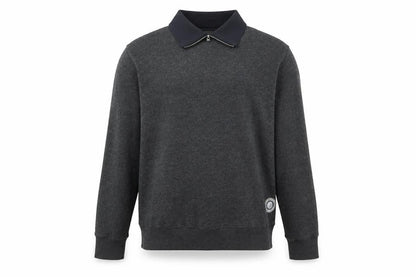 Cotton Farm Mens Black Cotton Pullover Sweatshirt Size M