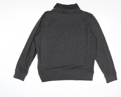 Cotton Farm Mens Black Cotton Pullover Sweatshirt Size M