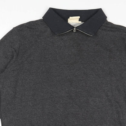 Cotton Farm Mens Black Cotton Pullover Sweatshirt Size M
