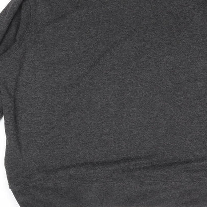 Cotton Farm Mens Black Cotton Pullover Sweatshirt Size M