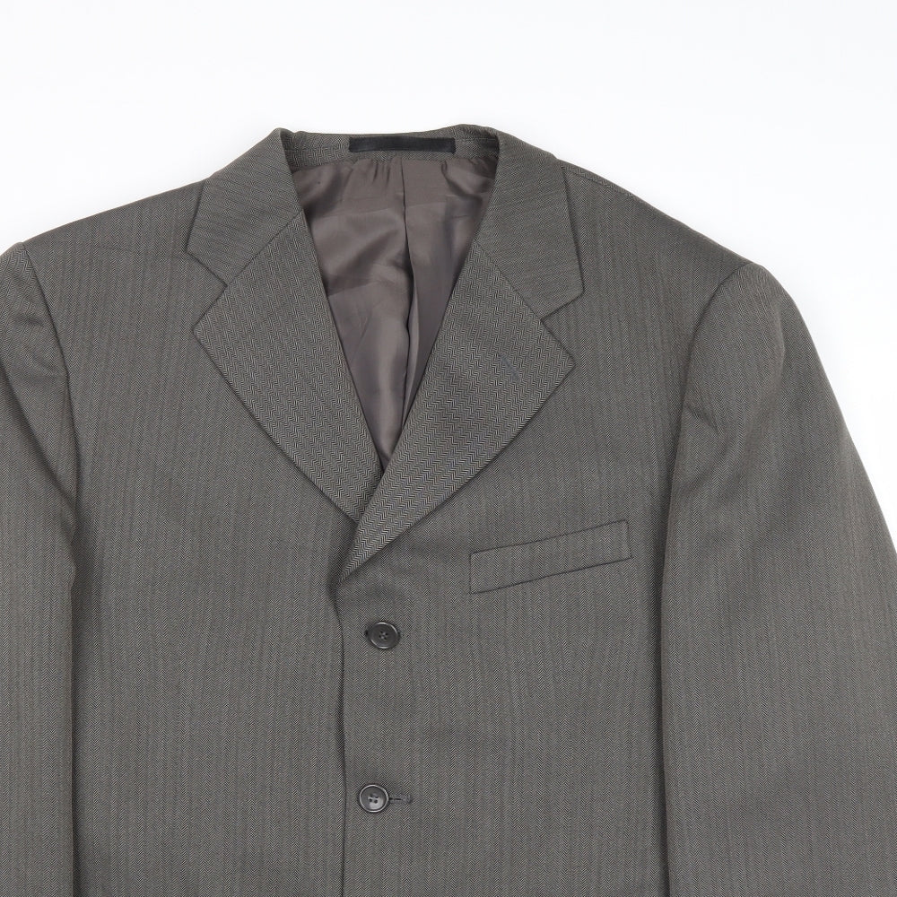 Mens UK Size 40 Zantos Regular Grey Suit Jacket