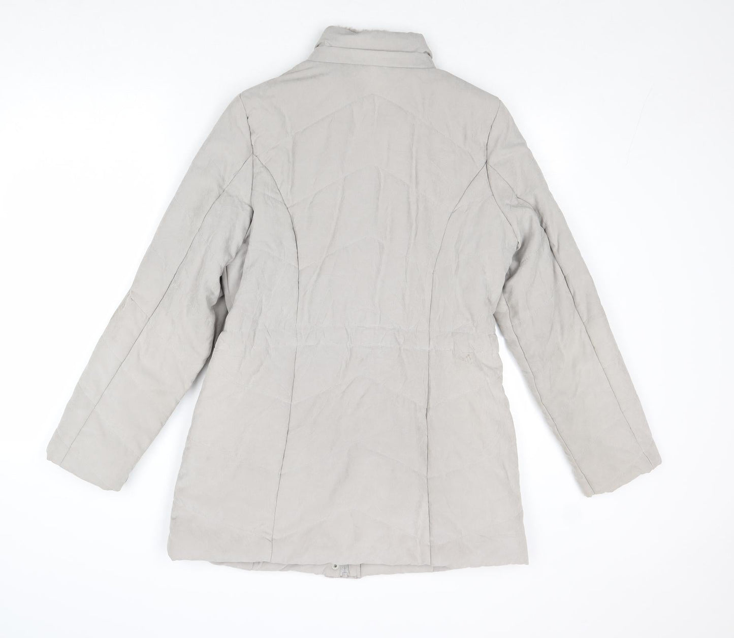 Womens UK Size 10 Roman Grey Overcoat