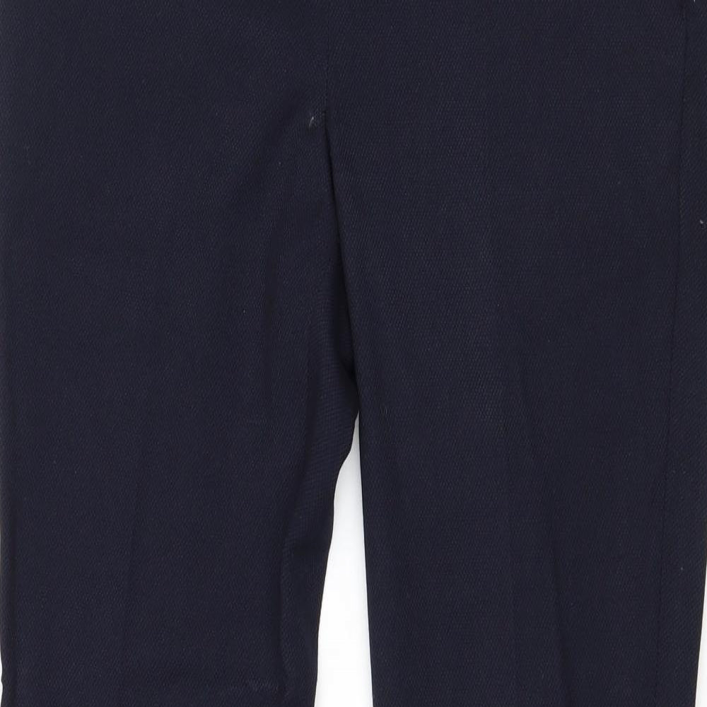NEXY Womens Blue Polyester Dress Pants Trousers Size 8 Regular Zip