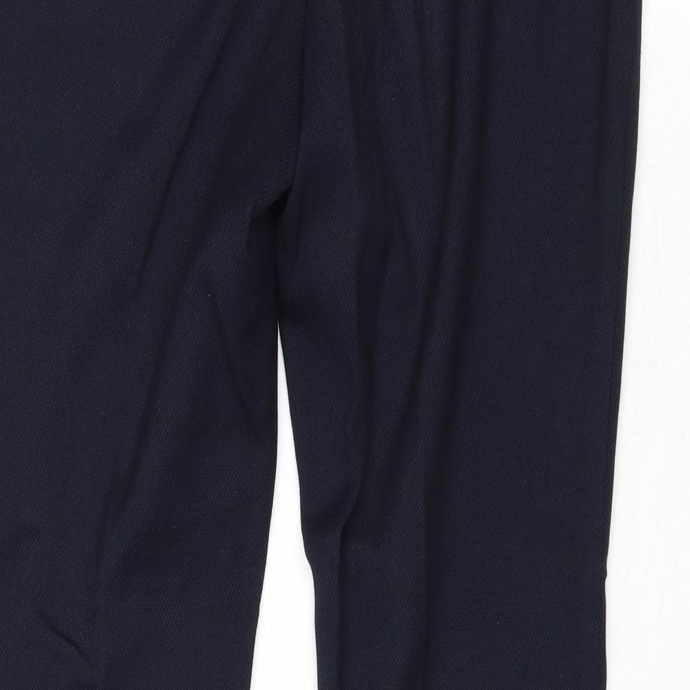 NEXY Womens Blue Polyester Dress Pants Trousers Size 8 Regular Zip