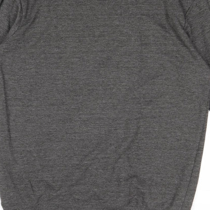 Mens UK Size M Boohoo Grey Pullover Sweatshirt