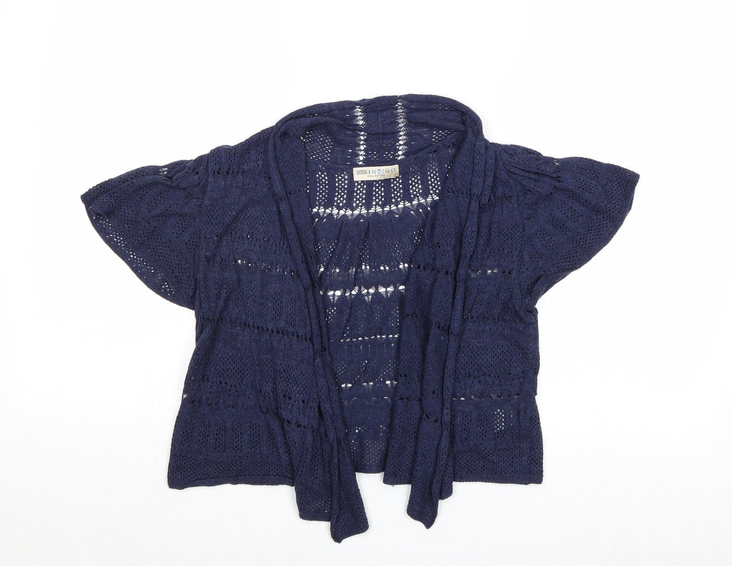 Womens UK Size 12 Marks and Spencer Blue Cardigan Jumper